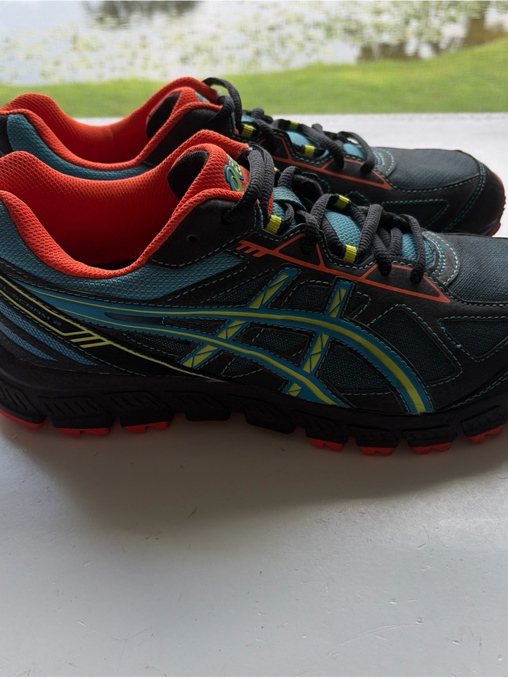 ASICS Black GEL-Scram 2 Trail Running Shoes - Men US 10- EUR 44 - 28cm